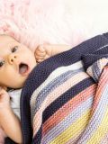 Garter Stripe Baby Blanket