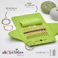 addi Bamboo Click Interchangeable Circular Knitting Needle Set