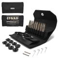 LYKKE Inter Changeable Circular Knitting Needle Set 3.5in Tips Driftwood Black Denim