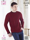 Multi-Cable Round Neck Sweater