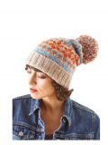 Fairisle Flower Motif Hat