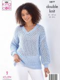 V-Neck Lace Jumper