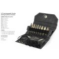 LYKKE Inter Changeable Circular Knitting Needle Set 3.5in Tips Driftwood Black Denim