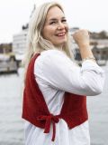 Honey Cropped Tabbard-Tie Top