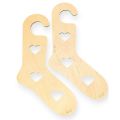 Laughing Hens Pair Wooden Sock Blockers - Heart-Motif