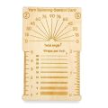 Laughing Hens Wooden Yarn Spinning Control Card