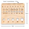 Laughing Hens Wooden Knitting Needle Gauge Square