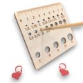Laughing Hens Wooden Knitting Needle Gauge Square