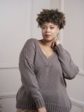 Wren Cabled V Neck Jumper