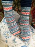 Socks With Cable Detail