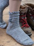 Eyelet and Cable Socks