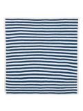 Navy and White Stripped Blanket