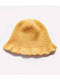 Crocheted Frilly Bucket-style Hat