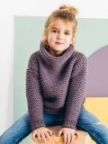Garter Stitch Sweater Mauve