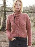 Cardigan With Integrated Scarf