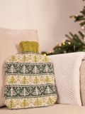 Fairisle Tree Motif Hot Water Bottle Cover