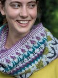 Gnome and Tulip Twisted Cowl