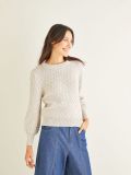 Diagonal Wave Stitch Sweater