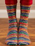 Cable and Chevron Socks