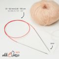 addiClassic Lace Fixed Circular Knitting Needles - Silver Tips 40in (100cm)