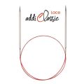 addiClassic Lace Fixed Circular Knitting Needles - Silver Tips 47in (120cm)