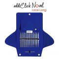 addiClick Novel Lace Long Tip Inter Changeable Circular Knitting Needle Set