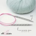 addiUnicorn Fixed Circular Knitting Needles 40in (100cm)