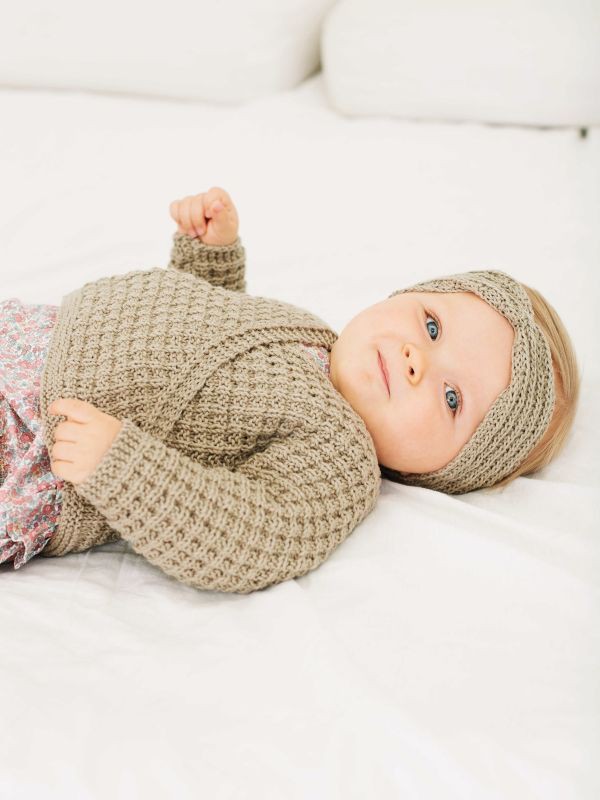 Wrap Front Baby Cardigan