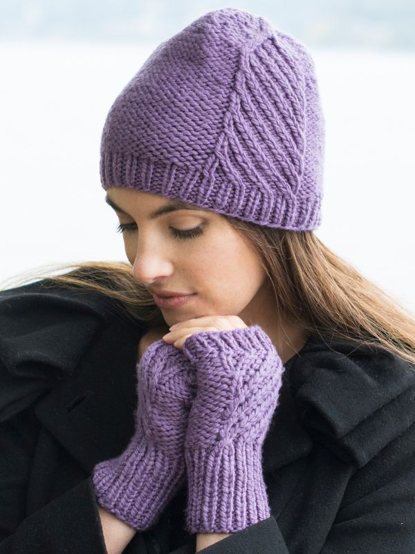 Free hat and mitts knitting patterns for charity