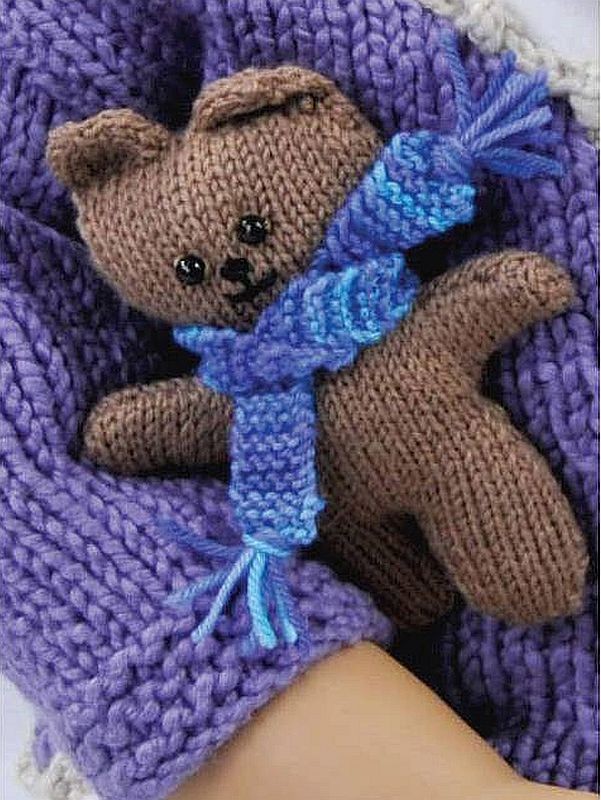 Free mini teddy bear knitting pattern for charity