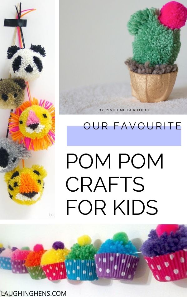 Cute pom pom crafts for kids