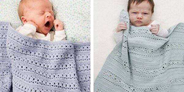 Crochet cotton baby blankets