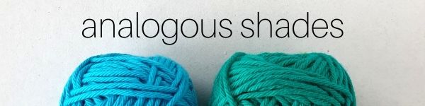Using analogous colors in knitting and crochet
