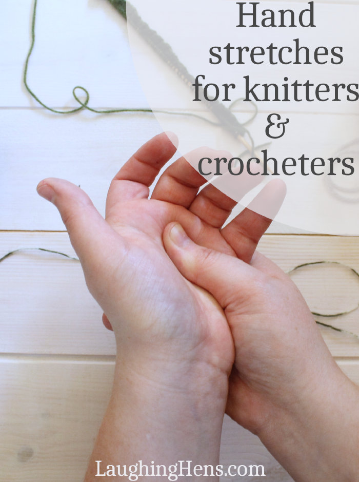 Hand stretches for knitters and crocheters