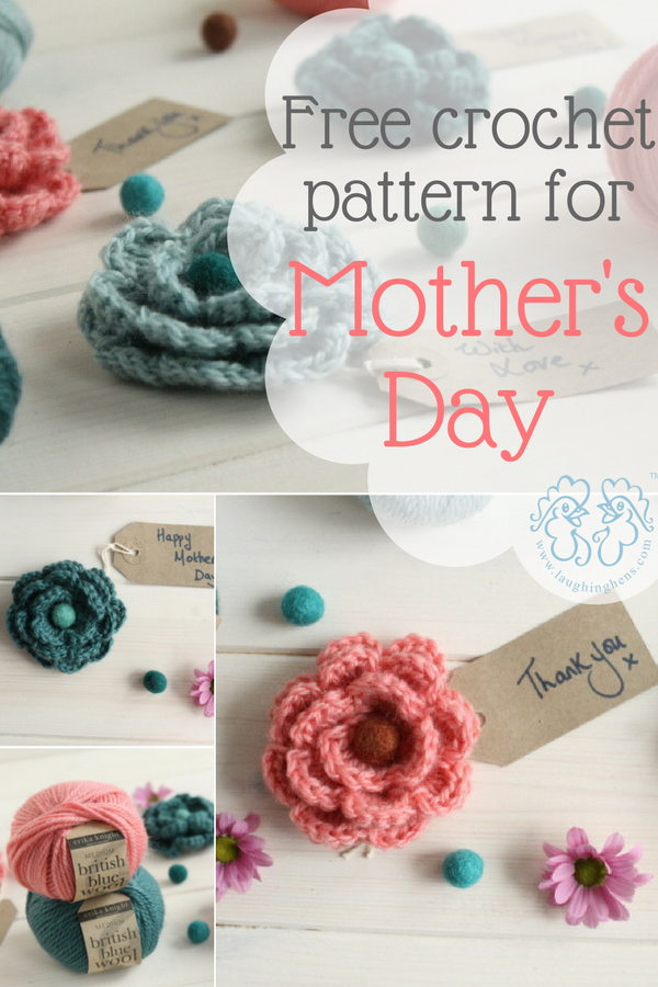 Knitting with Mom: a free crochet pattern for Mother's Day