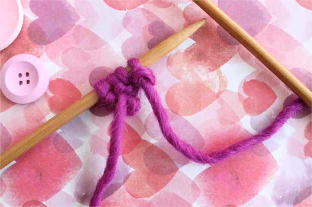 One ball challenge: last minute free Valentine's Day knitting pattern